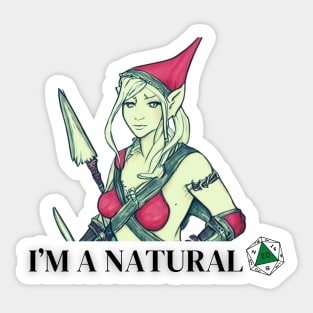 I’M A NATURAL 20 Sticker